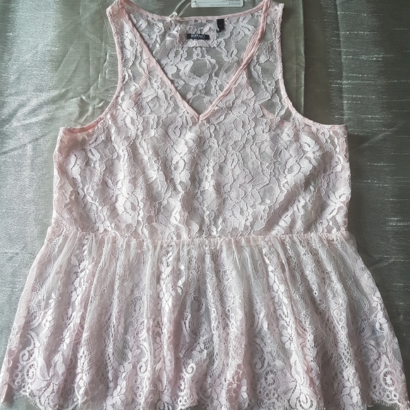 🛍BUFFALO David Bitton🛍 Lace Top with Ruffle - Picture 3 of 7